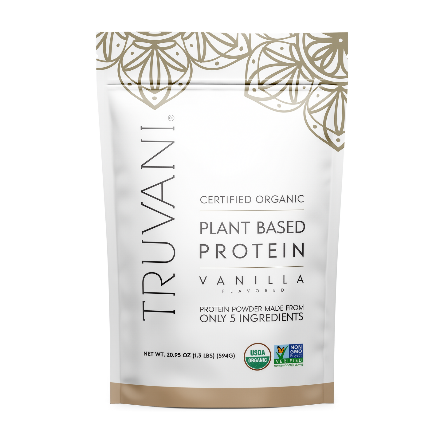 Truvani Organic Plant Based Protein Powder 20 Servings
